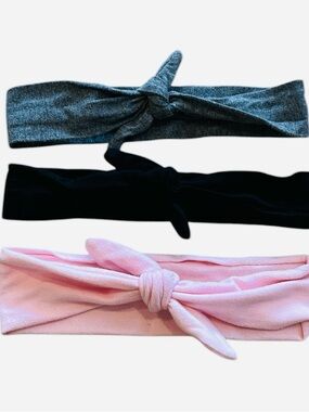 3pk Knotted Jersey Cotton Headbands